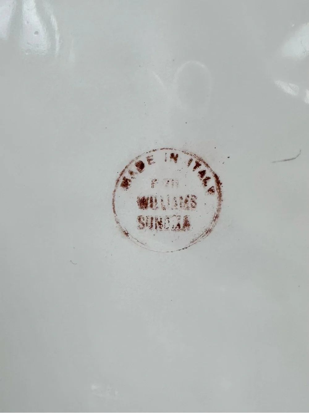 Williams Sonoma Sur La Table Italian Oval Serving Platter Blue Scroll